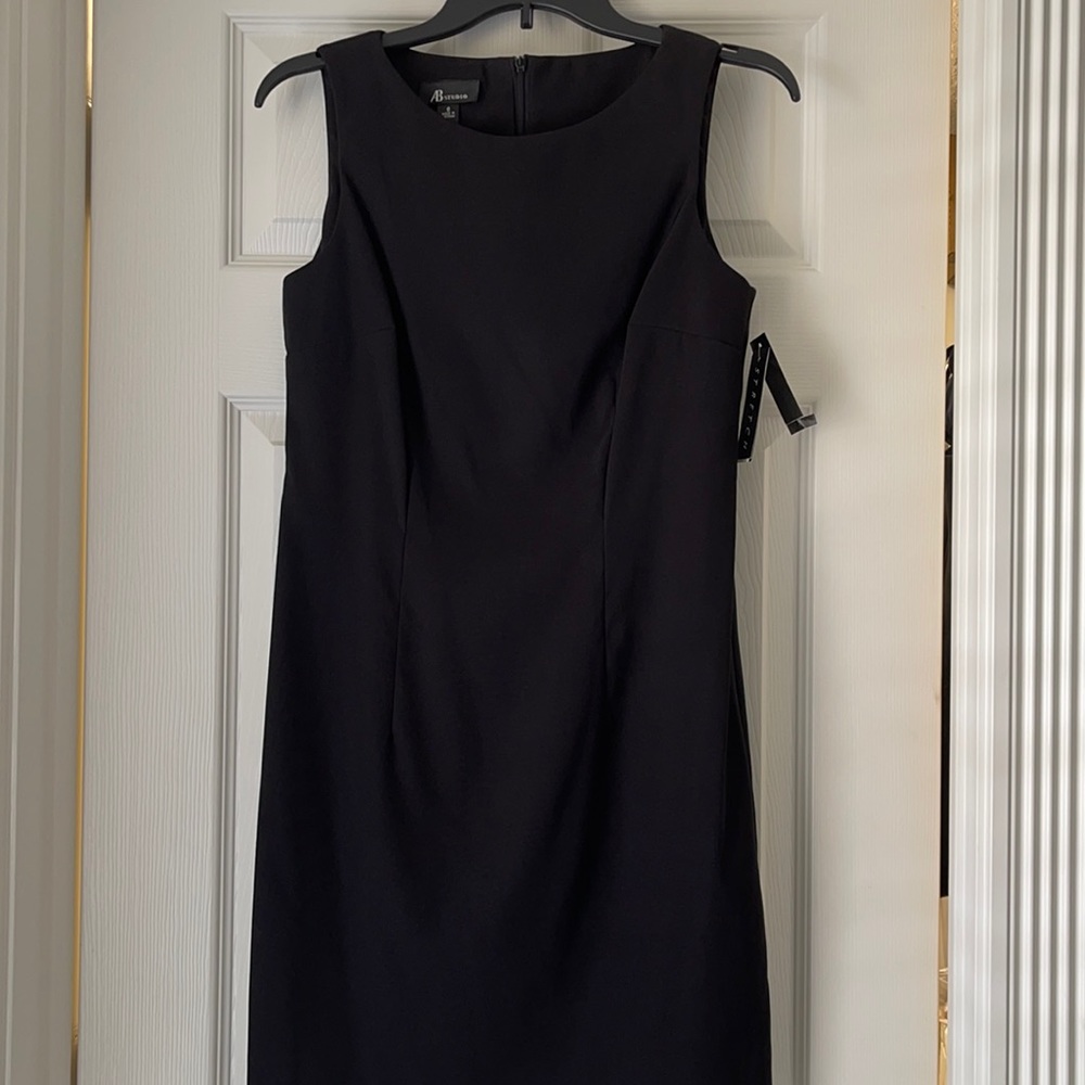 Black sheath dress